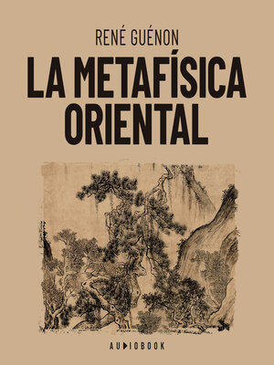 cover image of La metafísica oriental